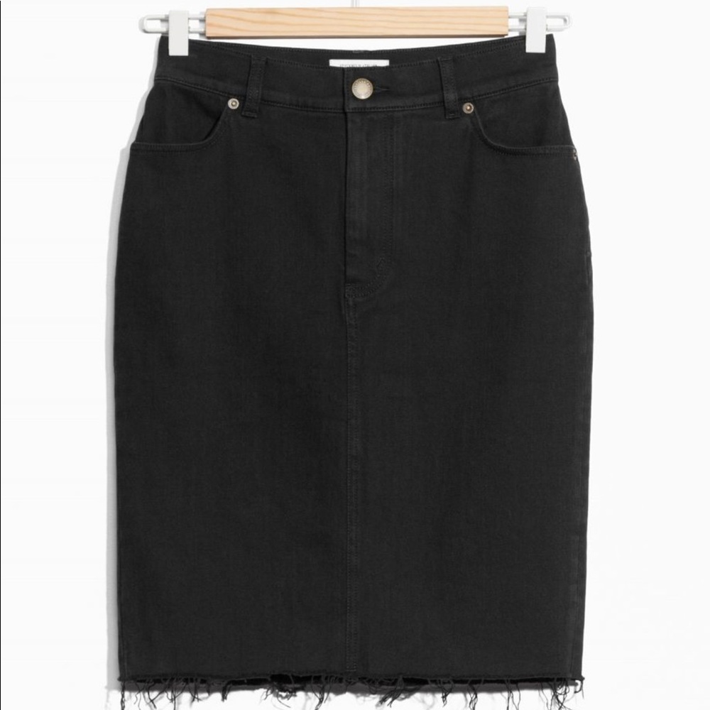 & Other Stories Black Denim Skirt 🖤